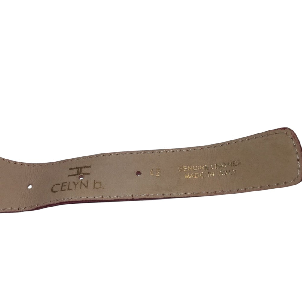 Cintura Elisabetta Franchi rossa in pelle