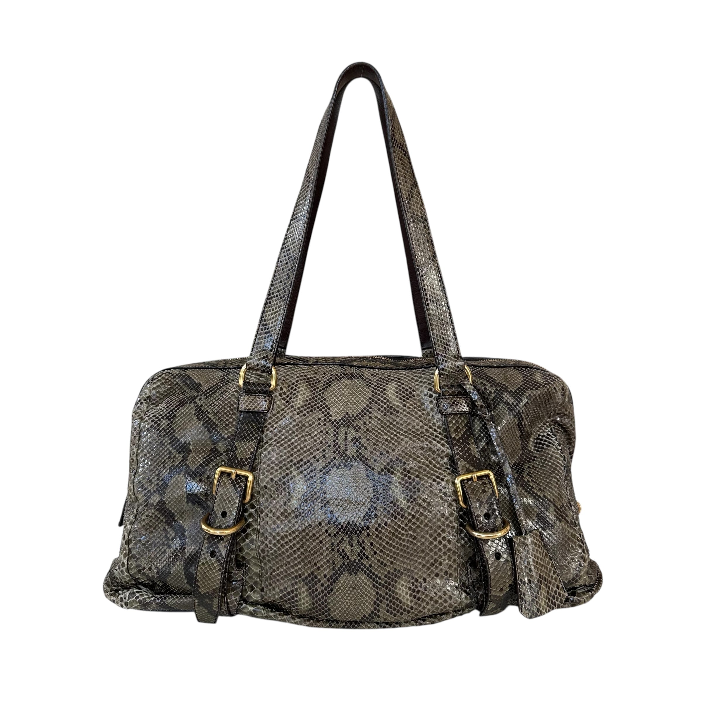 Prada borsa shopping in pitone