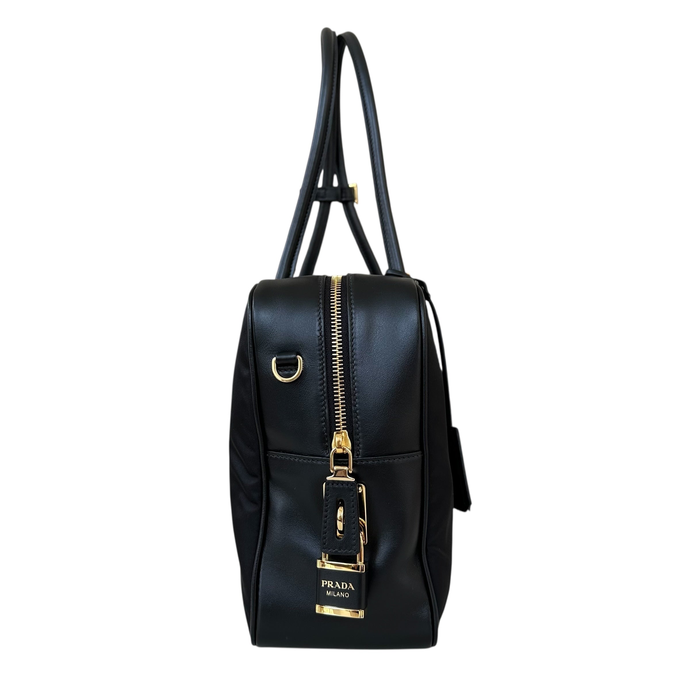 Prada borsa Bauletto large in Re-Nylon