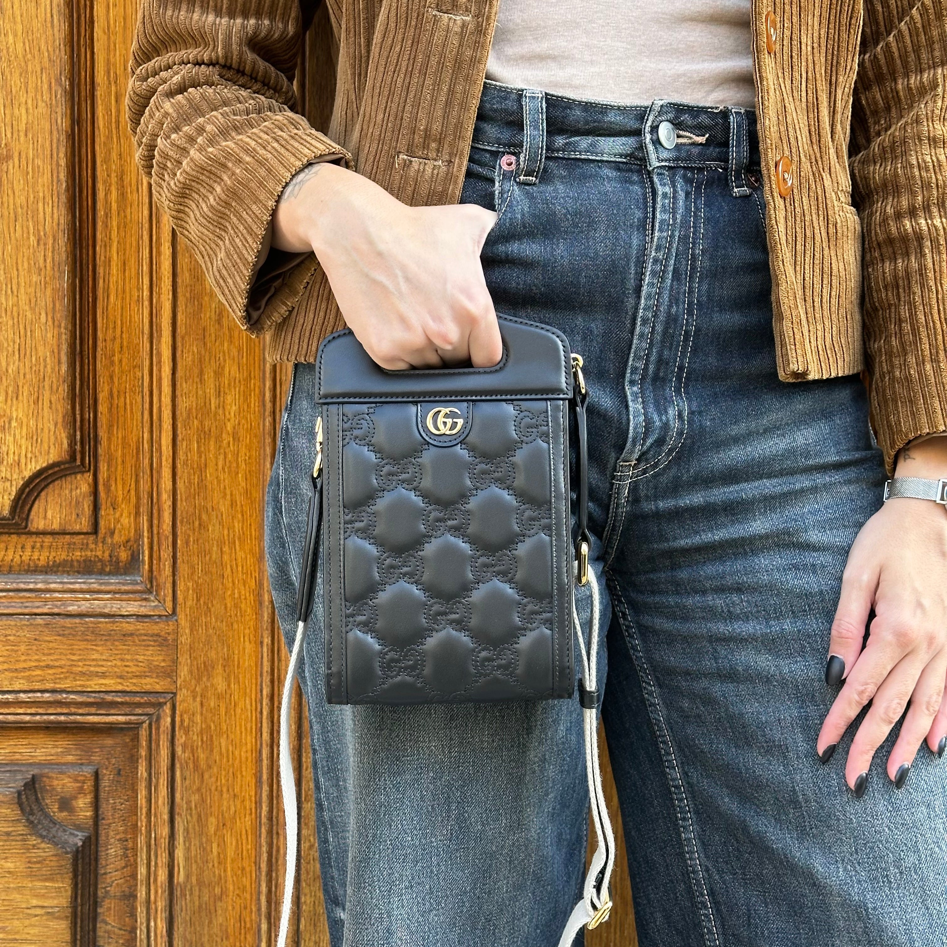 Gucci mini borsa in pelle matelassé