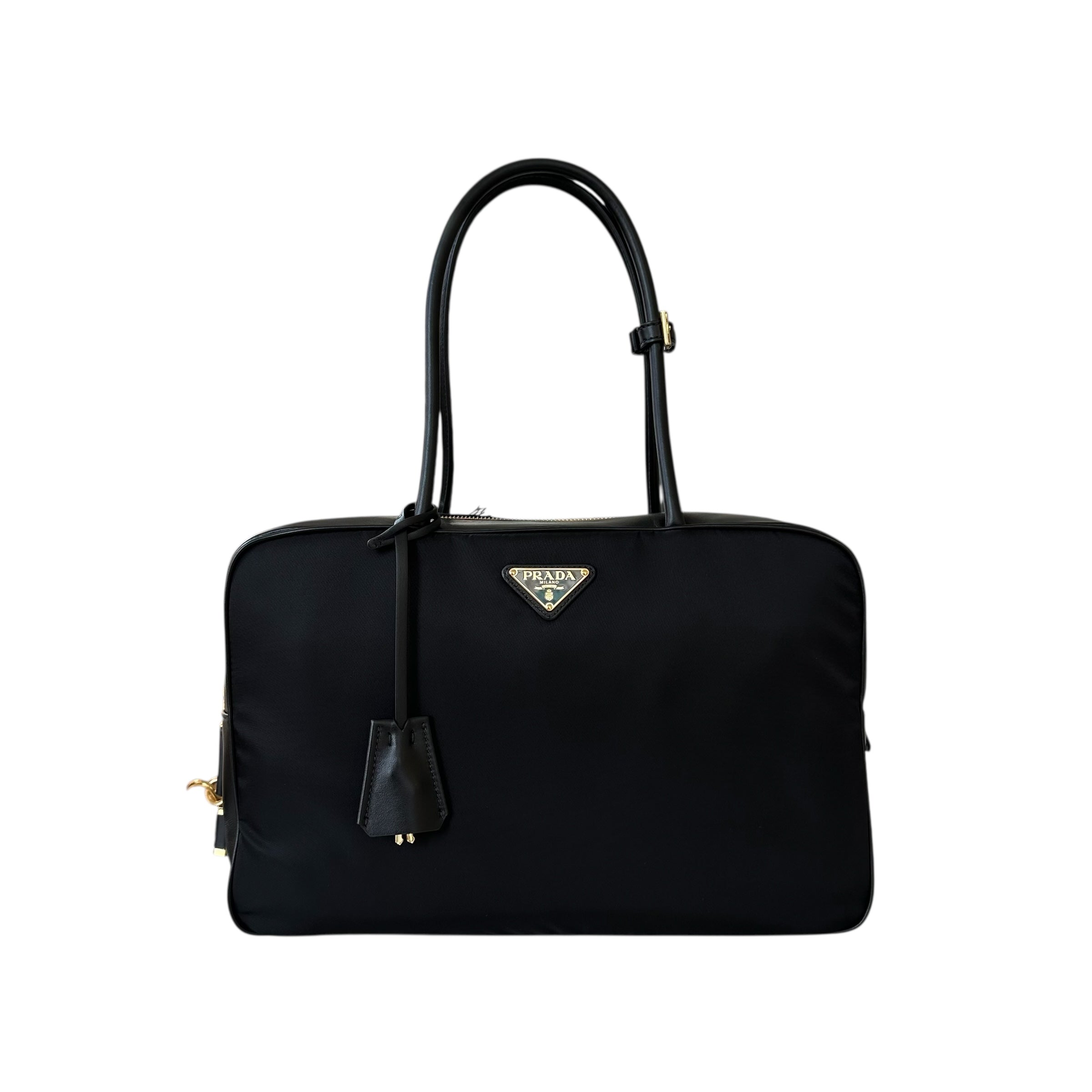 Prada borsa Bauletto large in Re-Nylon