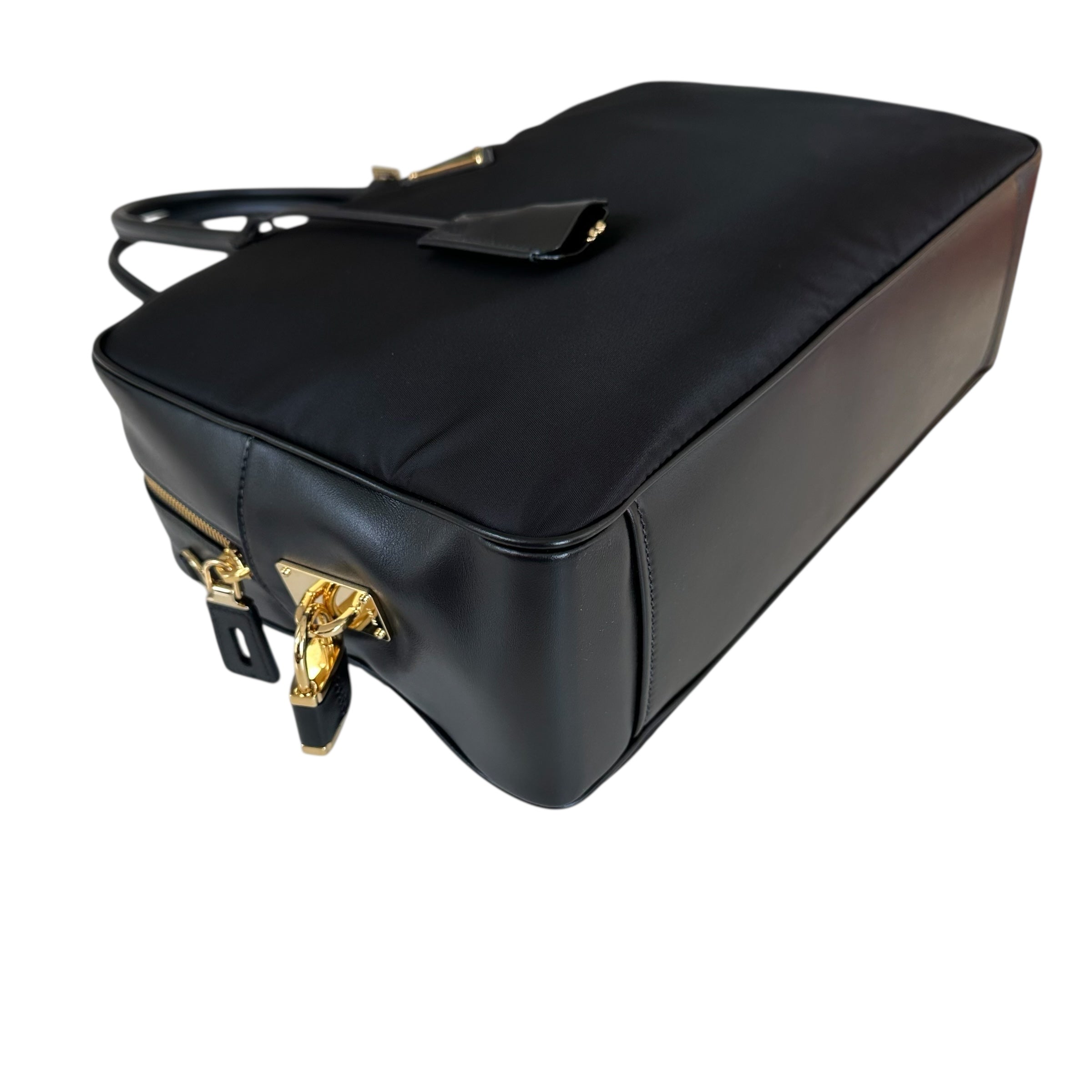 Prada borsa Bauletto large in Re-Nylon