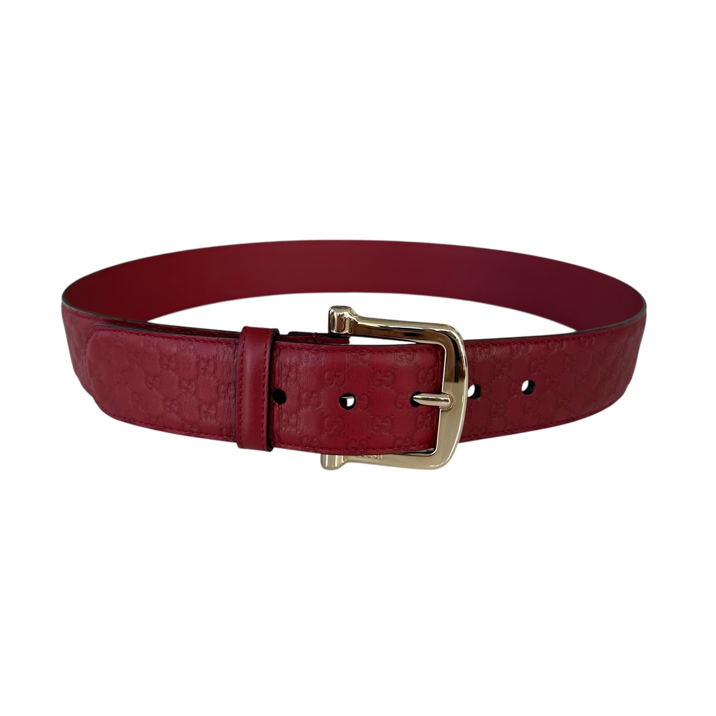 Gucci Cintura in pelle Micro Guccissima