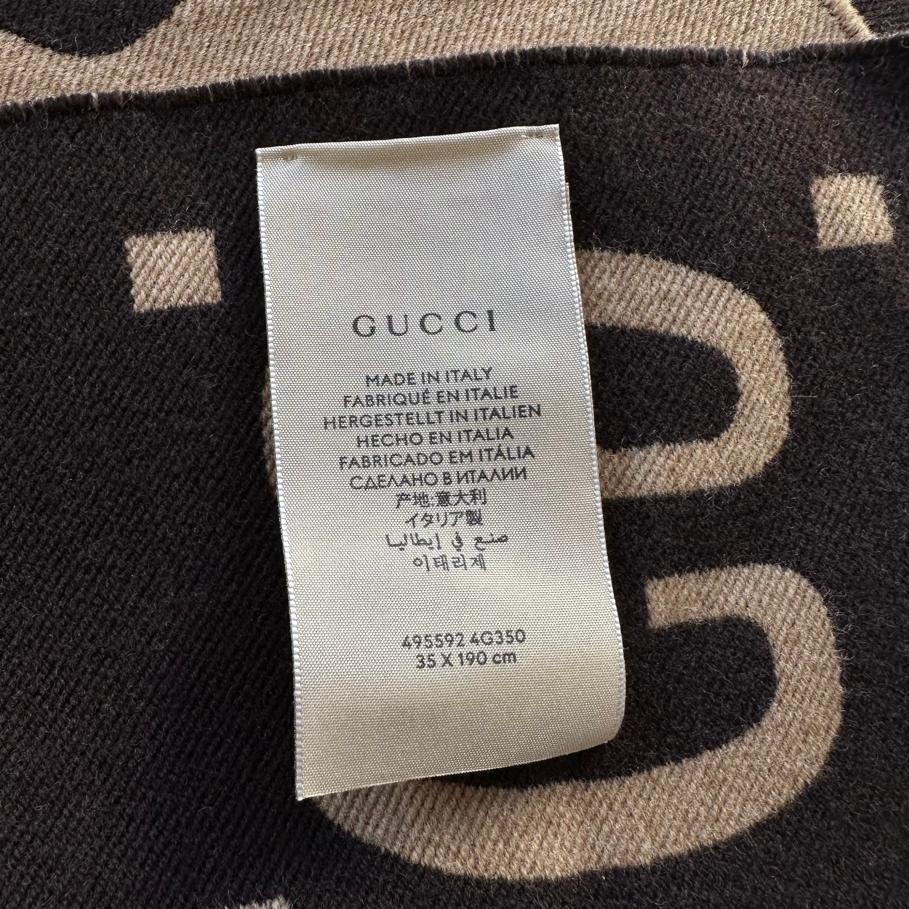 Gucci sciarpa con motivo GG Jaquard