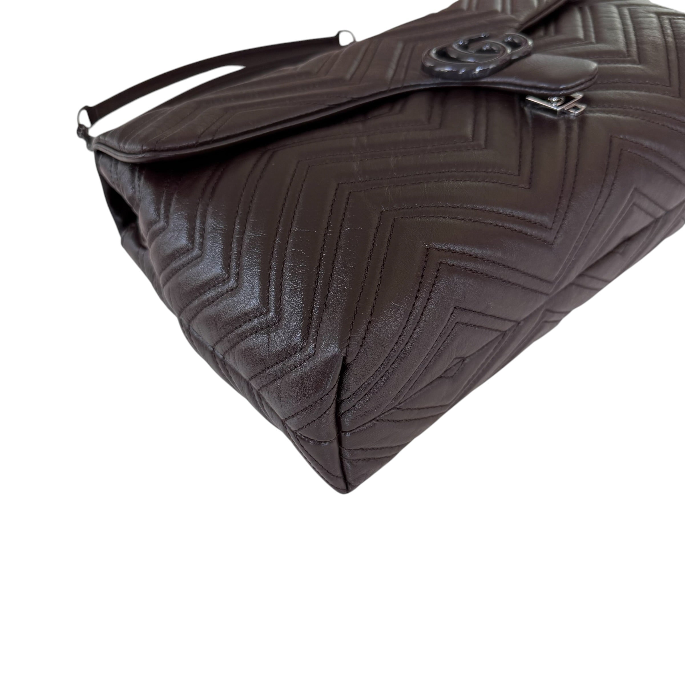 Gucci borsa a spalla GG Marmont misura grande