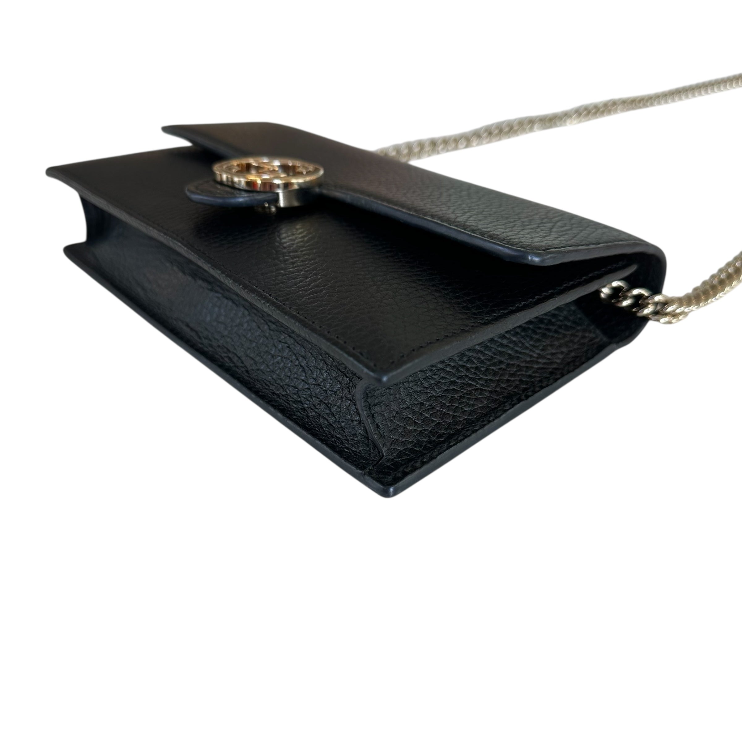 Gucci portafoglio con catena Interlocking