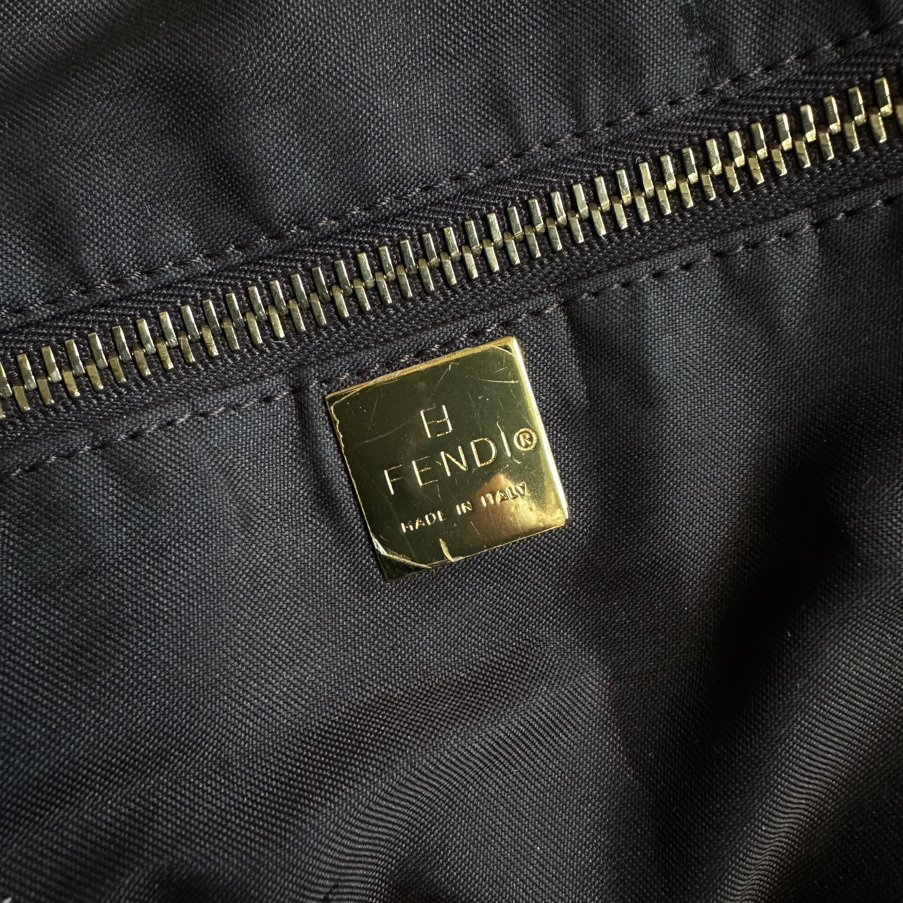 Fendi valigetta in tela Zucchino