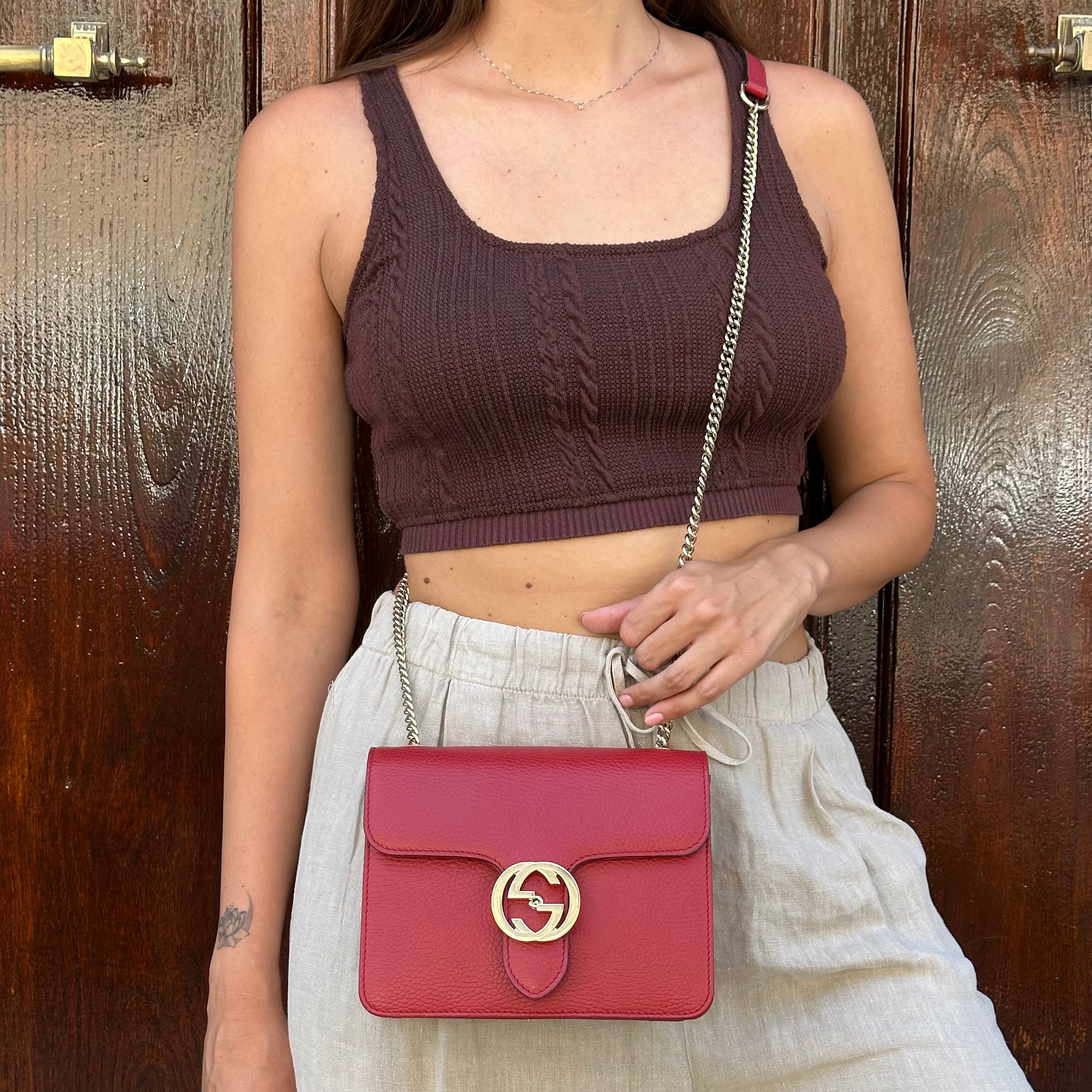 Gucci borsa a tracolla Interlocking