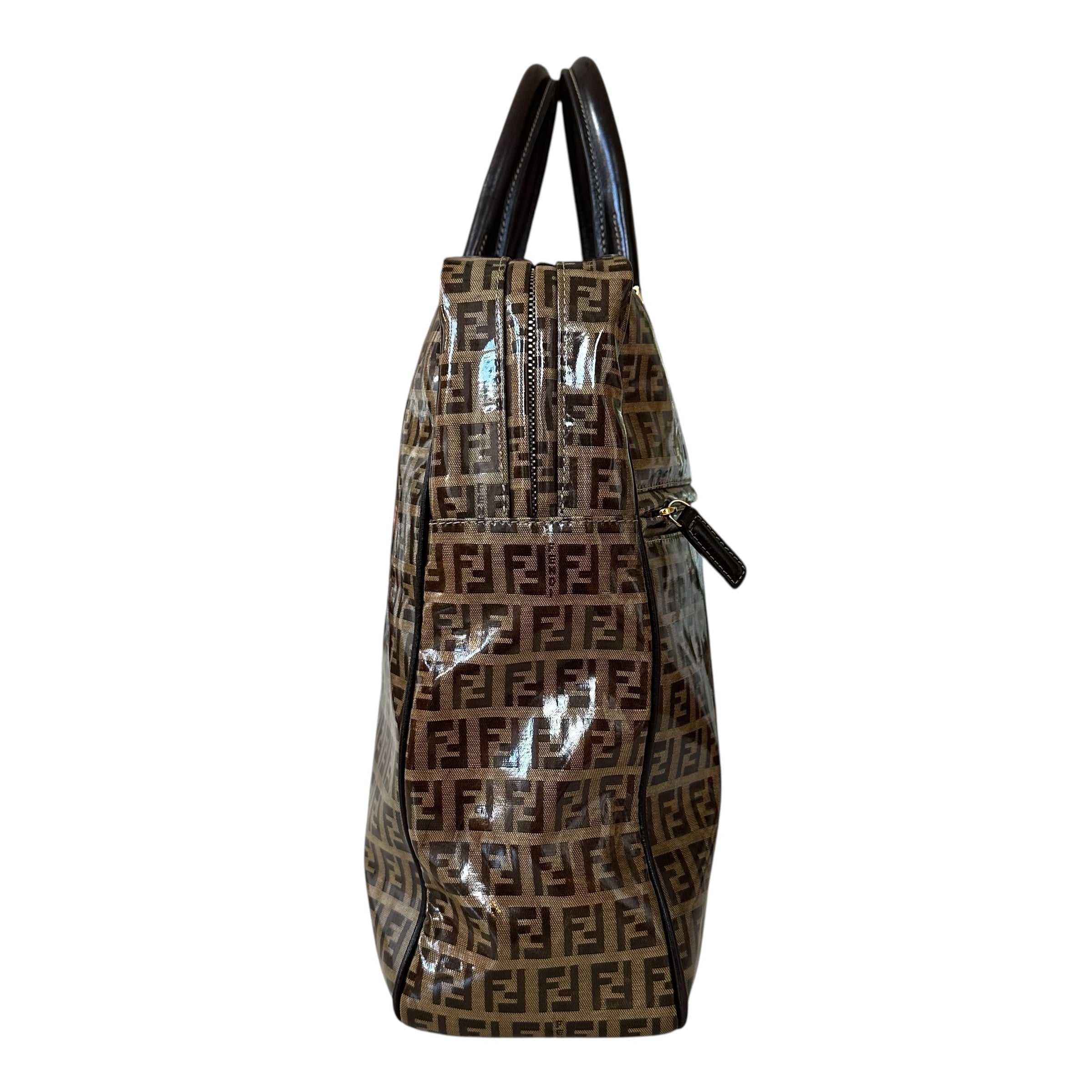 Fendi valigetta in tela Zucchino