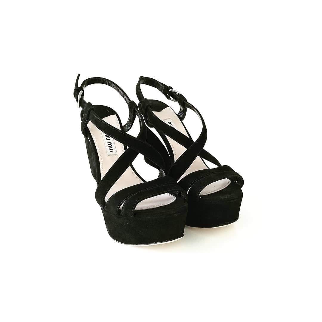 Sandalo Miu Miu in scamosciato