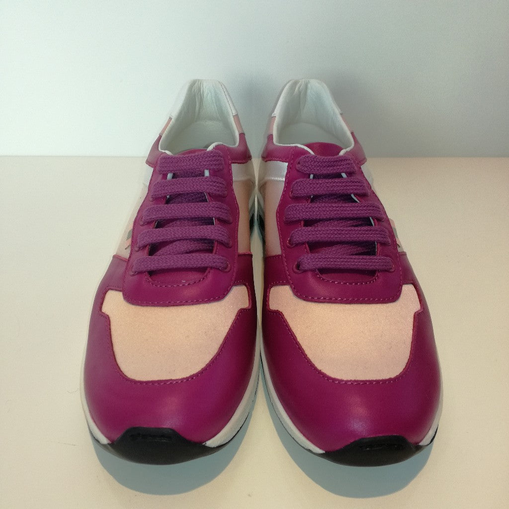 Sneakers Gucci pelle e raso