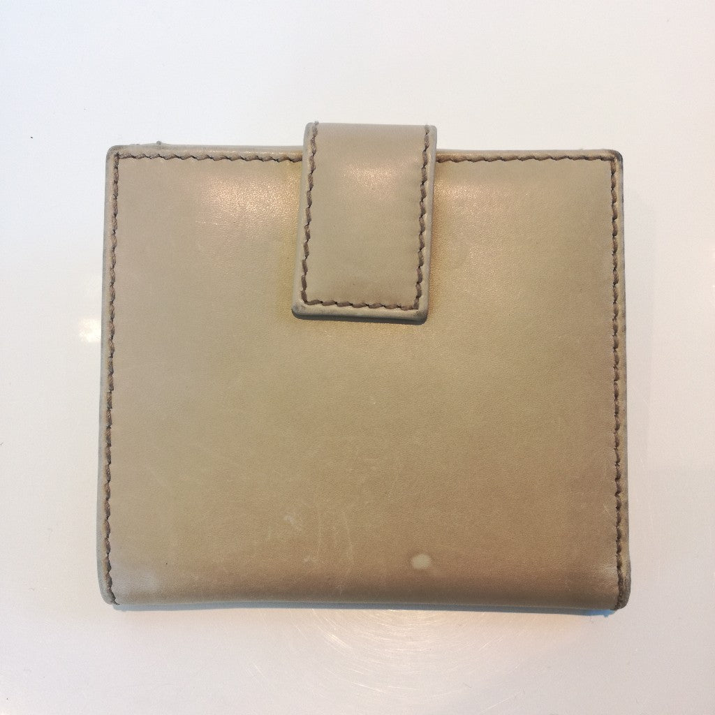 Portafoglio Gucci beige in pelle