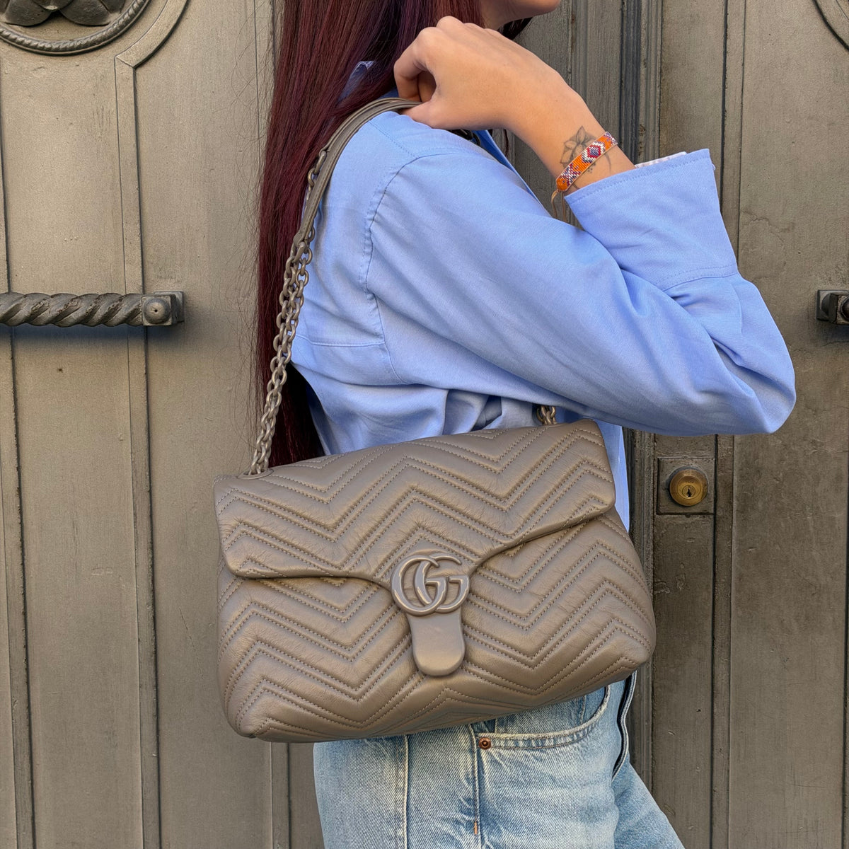 Gucci borsa a spalla GG Marmont