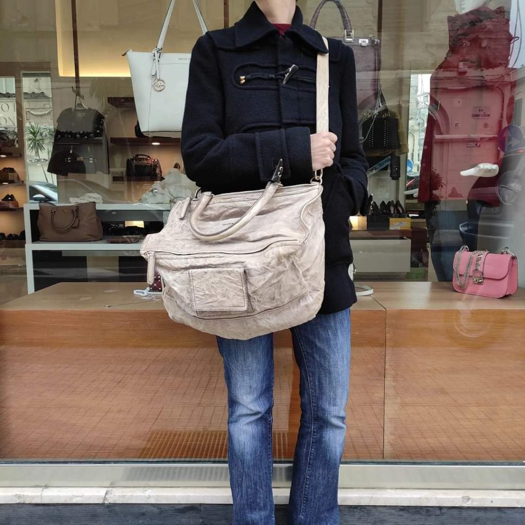 Borsa Givenchy Pandora misura grande in pelle invecchiata Easy Luxury Borse usate di Lusso