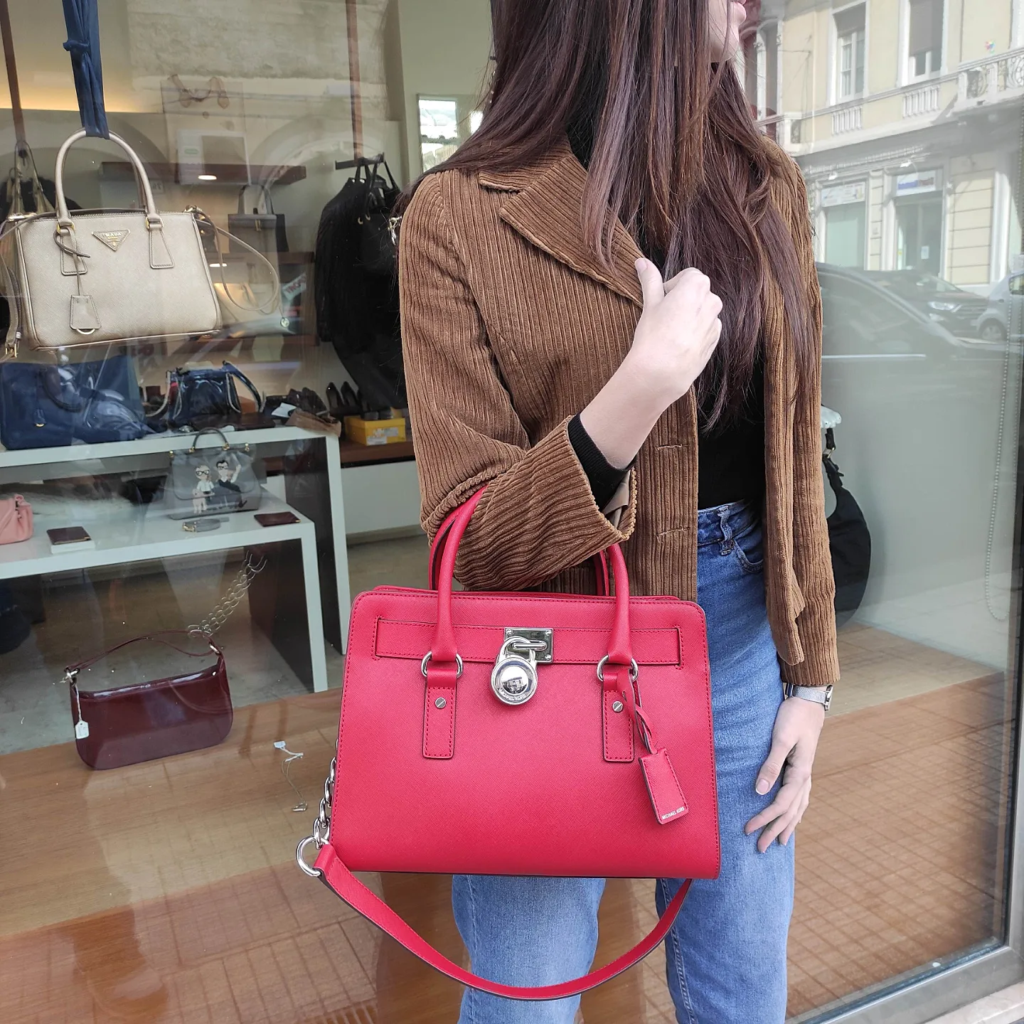 Borsa Michael Kors Hamilton misura media in pelle saffiano – Easy