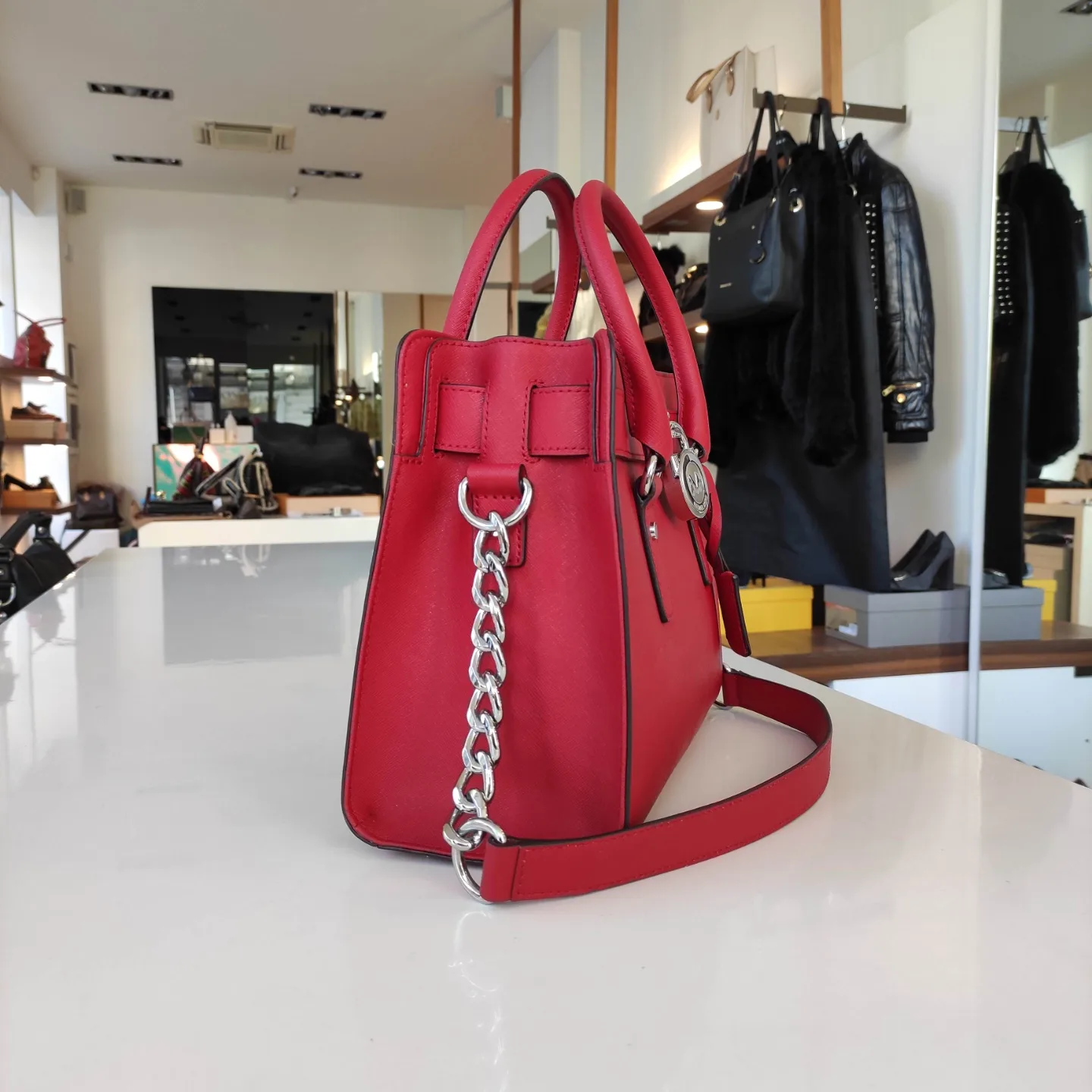 Borsa Michael Kors Hamilton misura media in pelle saffiano – Easy