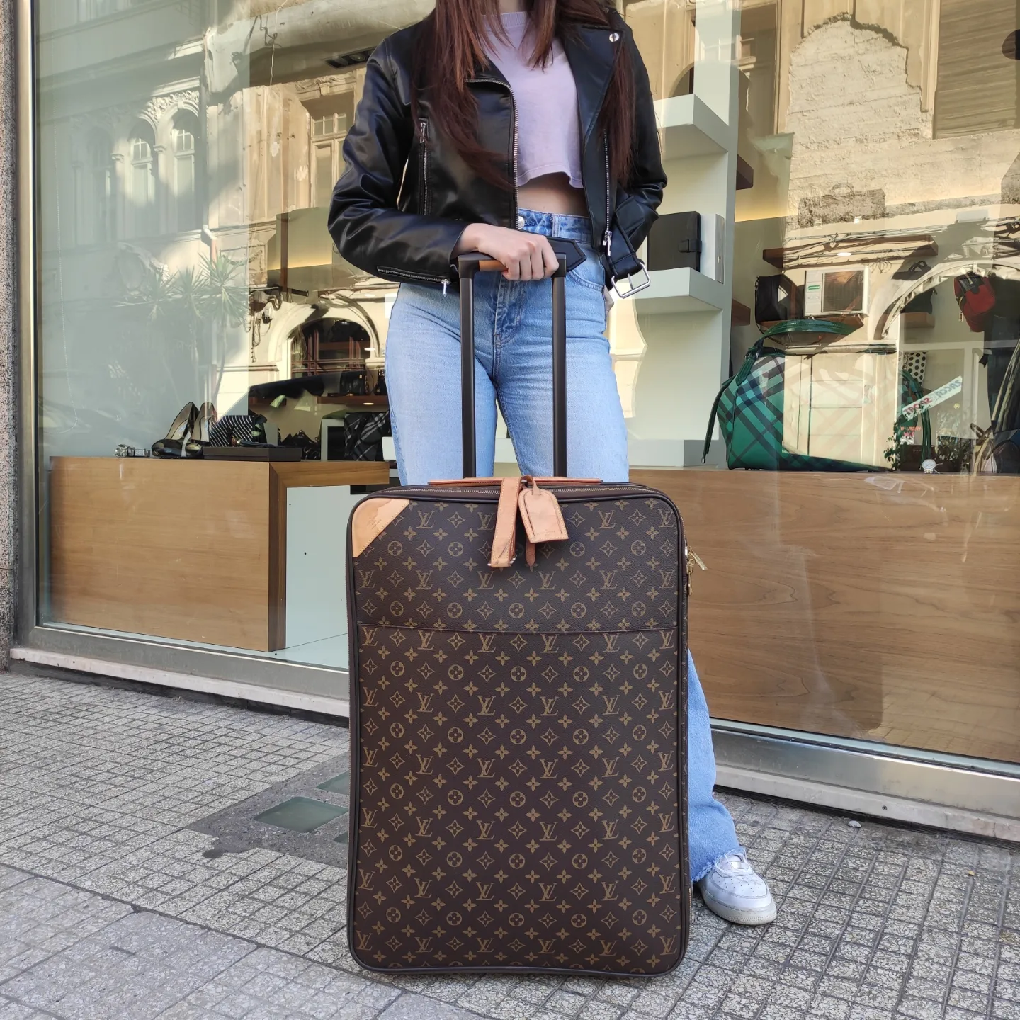 Valigia Louis Vuitton Trolley Pegase 55 Monogram