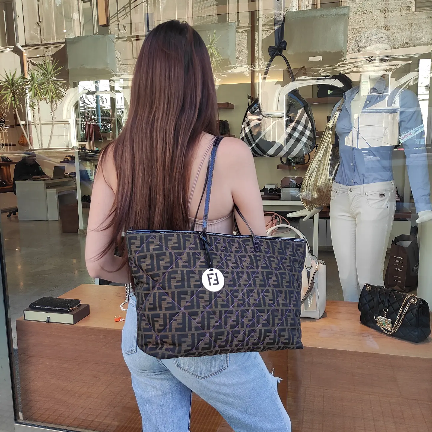 Fendi borsa shopper hotsell