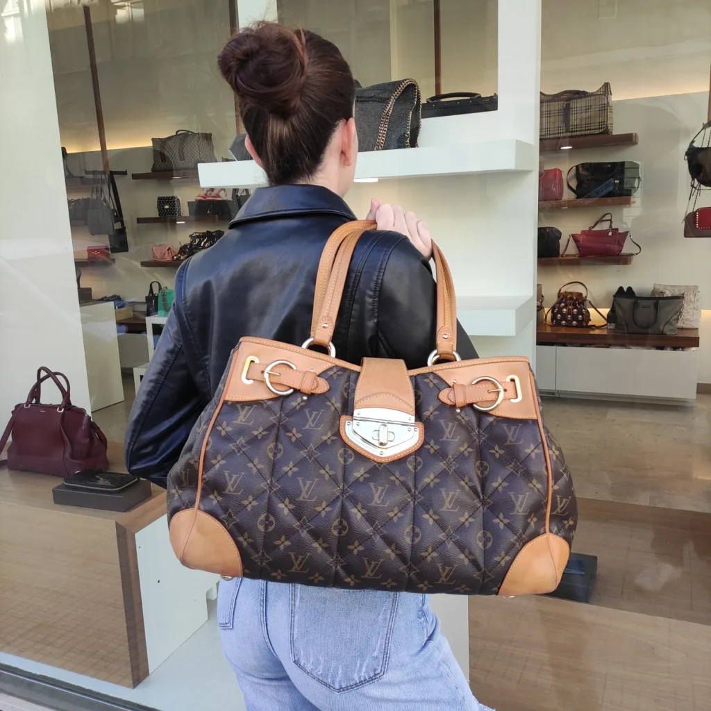 LOUIS VUITTON Etoile Shopper Monogram Canvas Shoulder Bag Brown