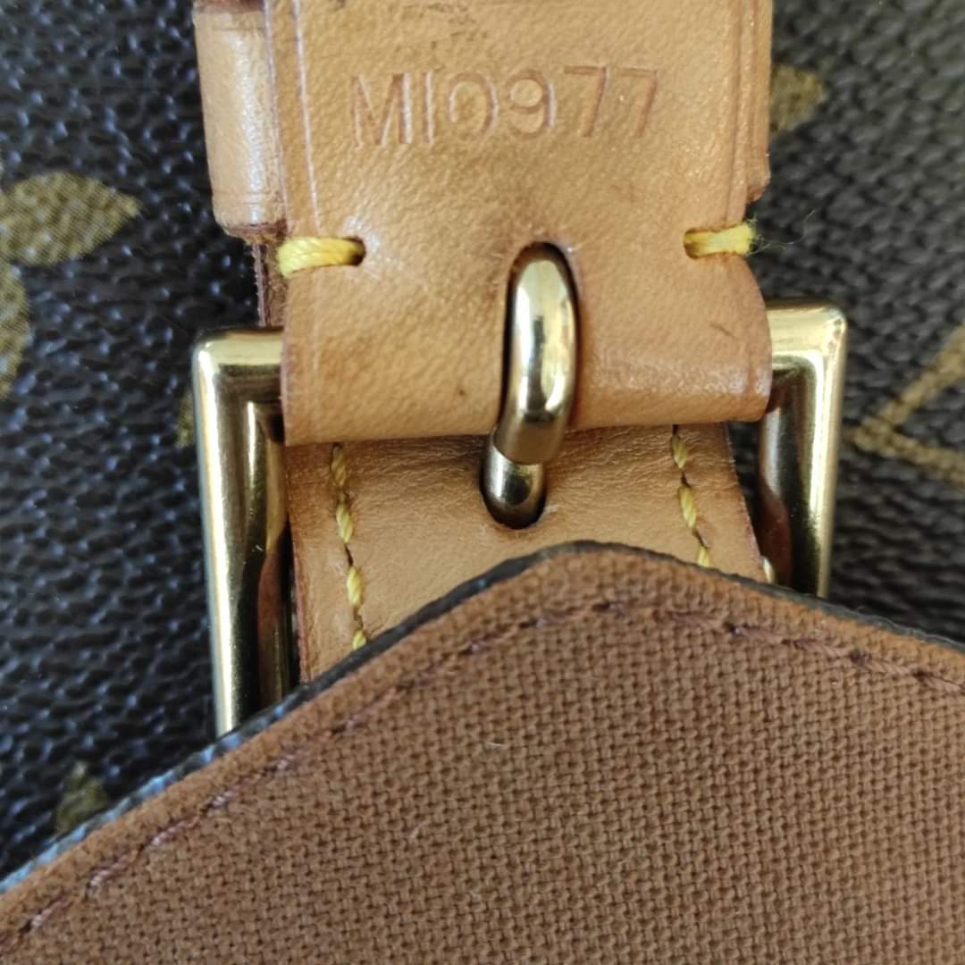 Zaino Louis Vuitton Montsouris BB in pelle e tela Monogram - Gaja