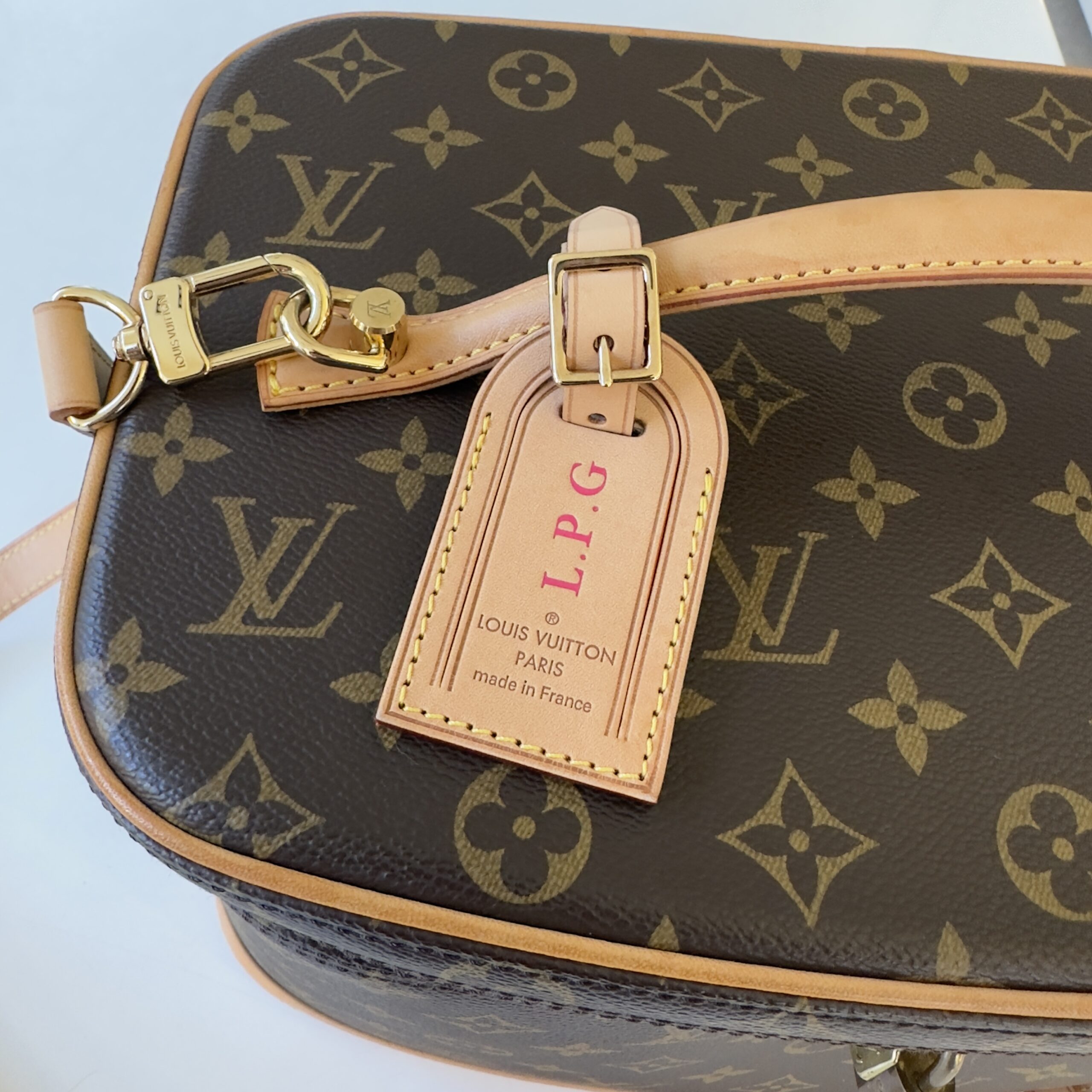Louis Vuitton beauty case Nice in tela monogram e finiture in vacchetta  naturale – Easy Luxury – Borse usate di Lusso