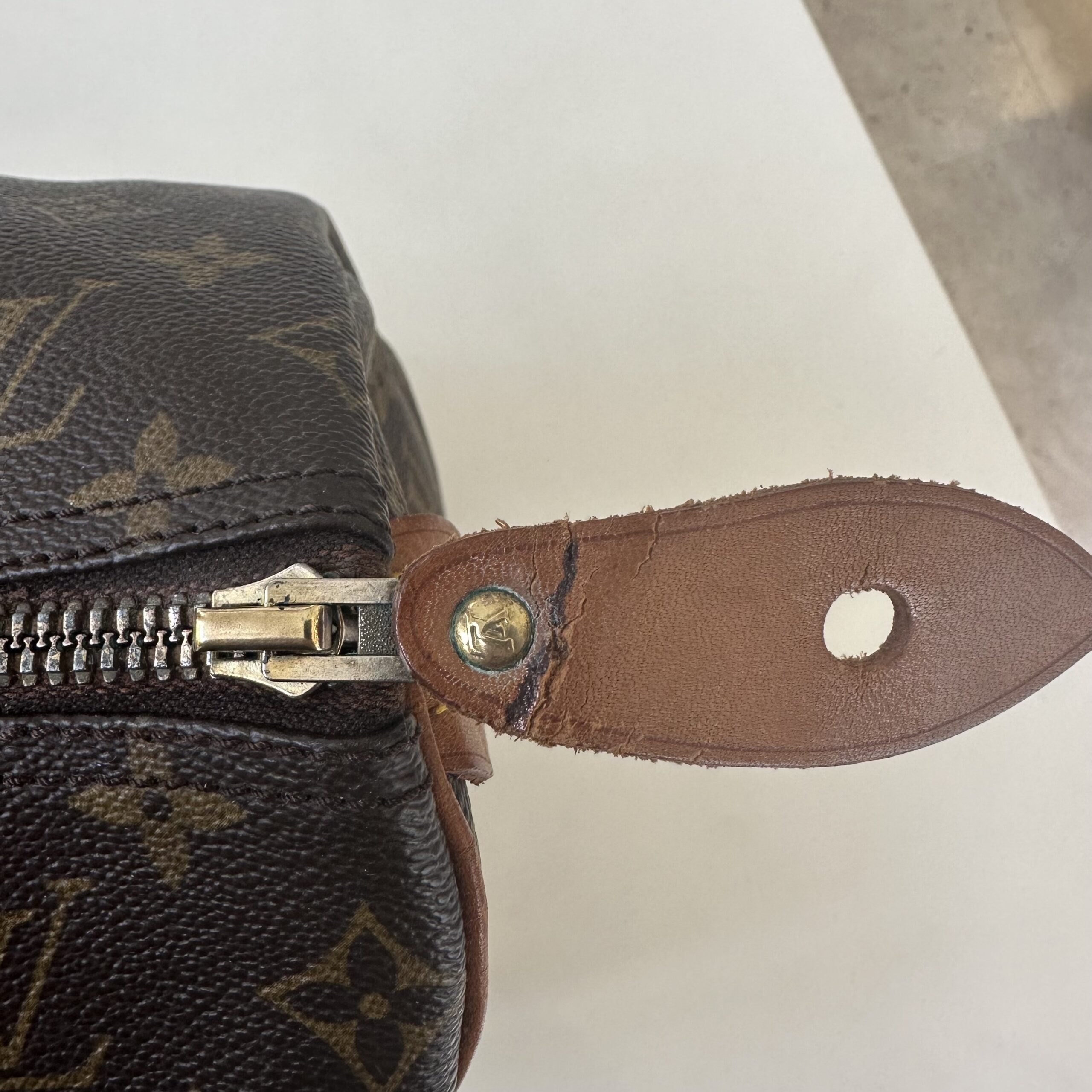 Borsa Louis Vuitton Speedy 40 in tela monogram e finiture in