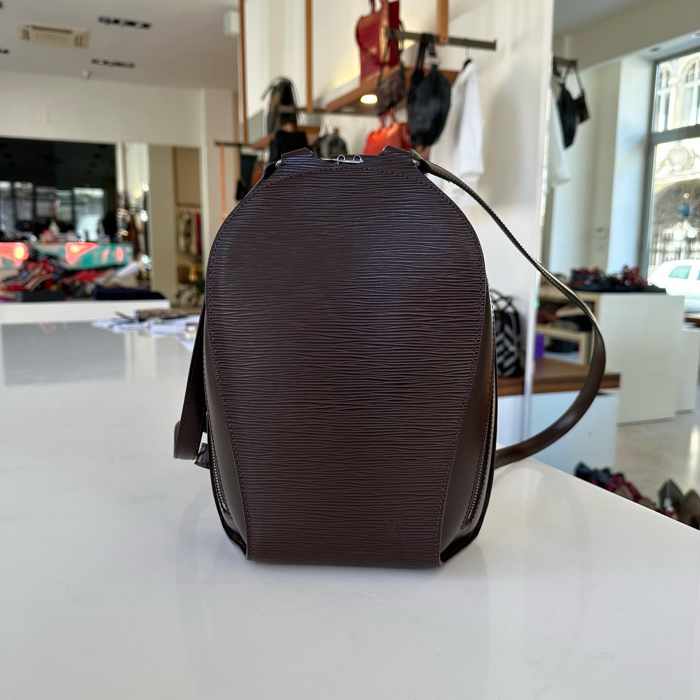 Louis Vuitton zaino Mabillon in pelle epi e finiture in vacchetta