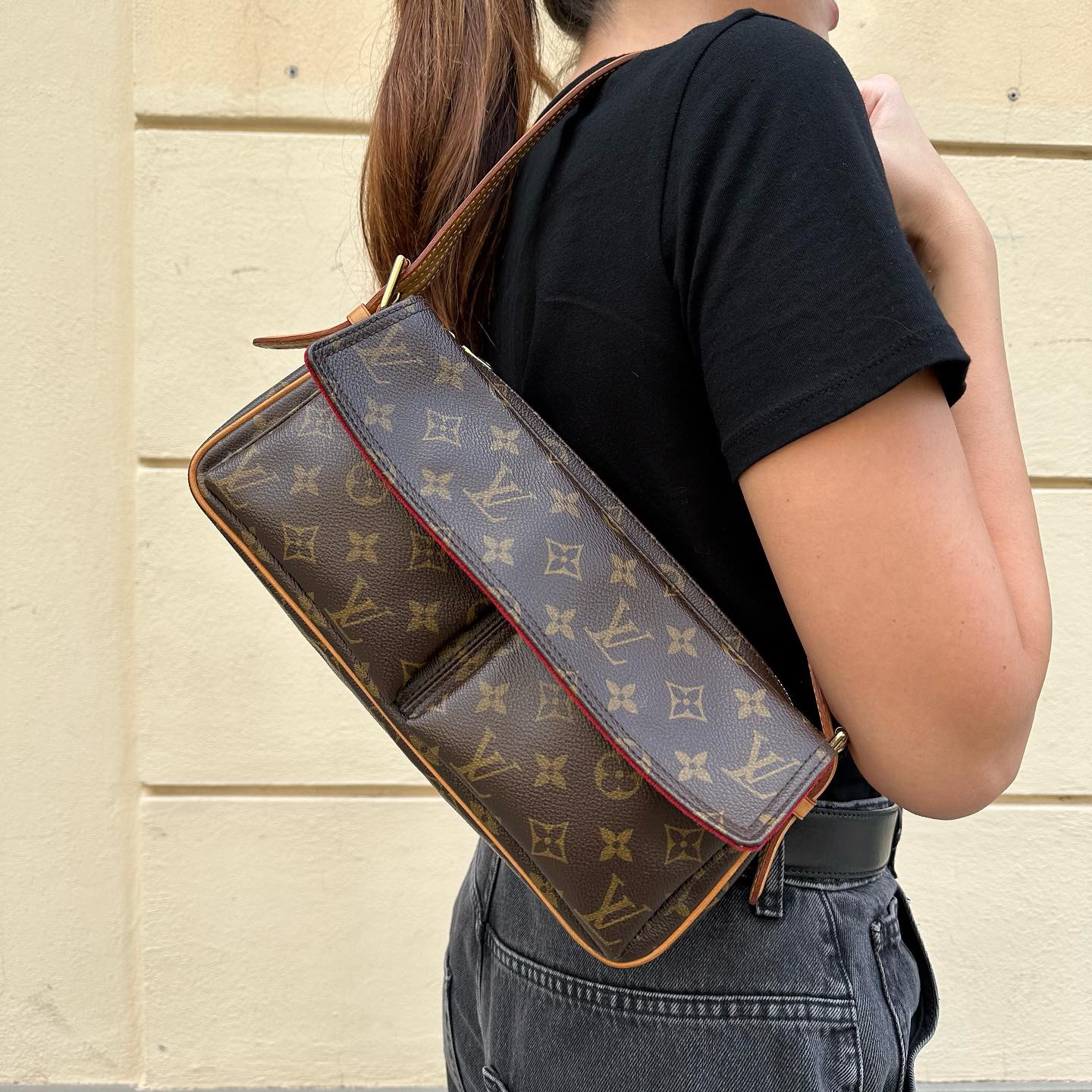 Louis Vuitton zaino Mabillon in pelle epi e finiture in vacchetta